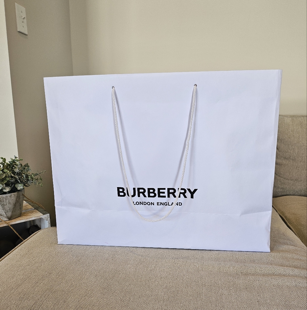 Authentic Burberry Large Empty Shopping Bag